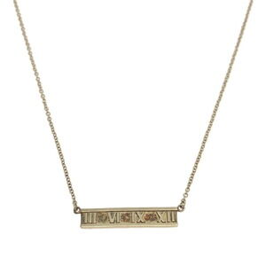 TIFFANY Co Atlas Necklace Silver Accessory Anniversary Mikunigaoka